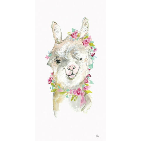 Lola White Modern Wood Framed Art Print by Mingo, Jessica