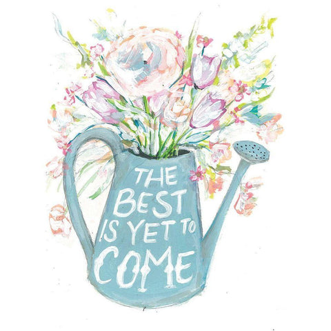 The Best Floral White Modern Wood Framed Art Print by Mingo, Jessica