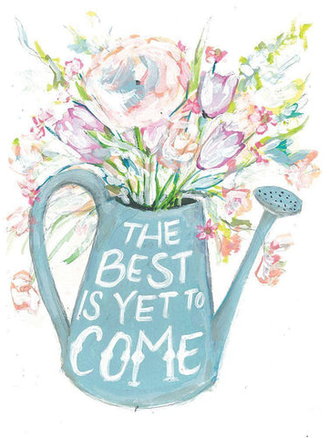 The Best Floral White Modern Wood Framed Art Print with Double Matting by Mingo, Jessica