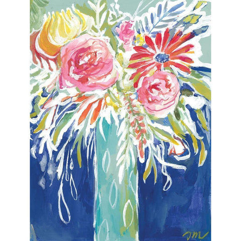 Ophelias Roses Black Modern Wood Framed Art Print with Double Matting by Mingo, Jessica