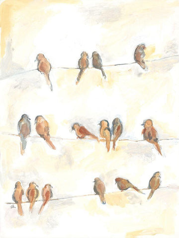 Cozy Dwellings White Modern Wood Framed Art Print with Double Matting by Mingo, Jessica