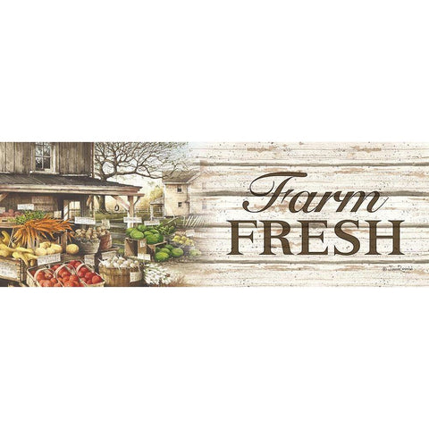 Farm Fresh White Modern Wood Framed Art Print by Rossini, John