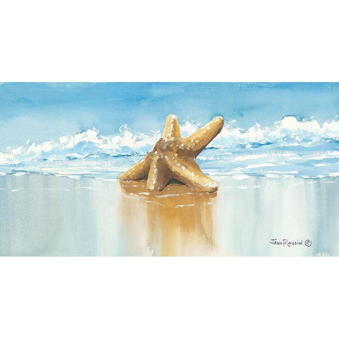 Sea Treasure White Modern Wood Framed Art Print by Rossini, John