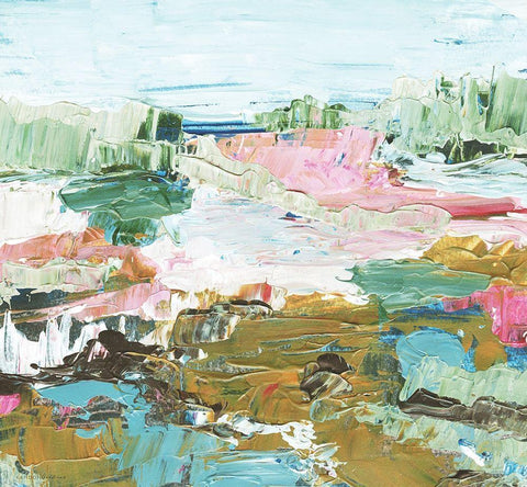 Joyfully Dull White Modern Wood Framed Art Print with Double Matting by Kamdon Kreations