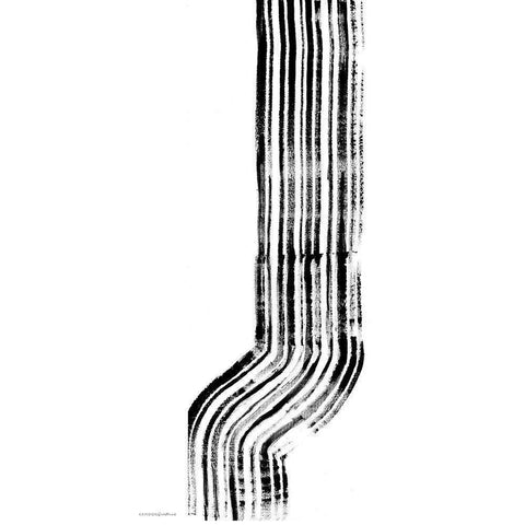 Lifes Little Bumps 2 Black Modern Wood Framed Art Print with Double Matting by Kamdon Kreations