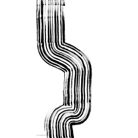 Lifes Little Bumps 3 Black Modern Wood Framed Art Print by Kamdon Kreations