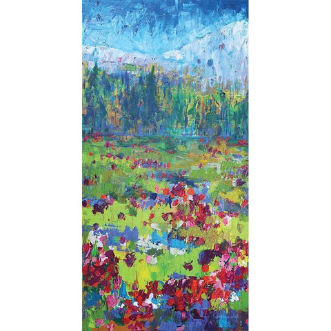 Three Sisters 1 Black Modern Wood Framed Art Print with Double Matting by Kamdon Kreations