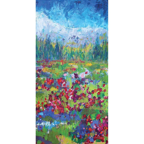 Three Sisters 2 Black Modern Wood Framed Art Print with Double Matting by Kamdon Kreations