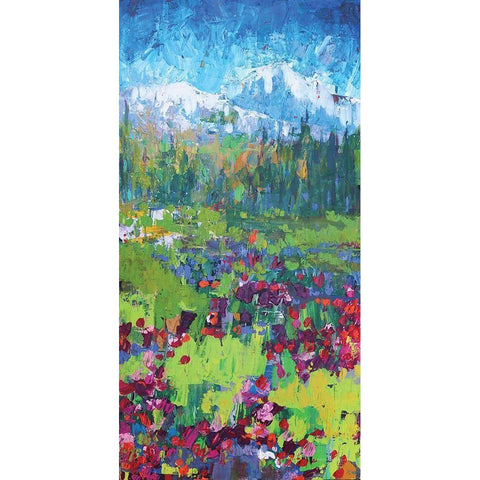 Three Sisters 3 Black Modern Wood Framed Art Print by Kamdon Kreations
