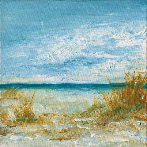 Sea Breeze Black Modern Wood Framed Art Print by Kamdon Kreations