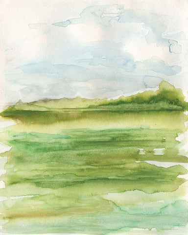 Spring Dew White Modern Wood Framed Art Print with Double Matting by Kamdon Kreations