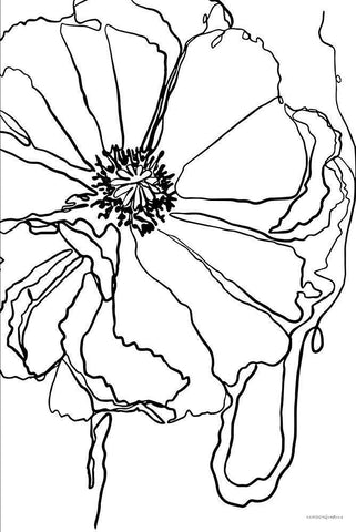 Peace Within the Folds Black Ornate Wood Framed Art Print with Double Matting by Kamdon Kreations