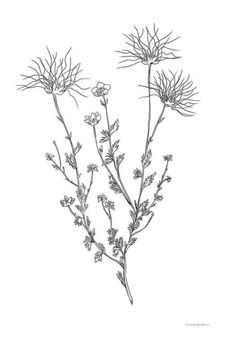 Soft Whisper White Modern Wood Framed Art Print with Double Matting by Kamdon Kreations