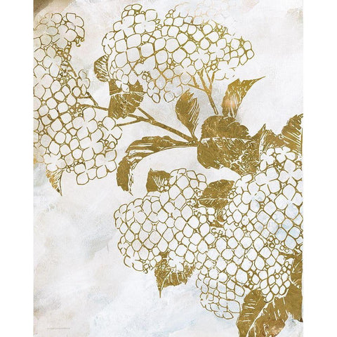 Brass Beauty 2 White Modern Wood Framed Art Print by Kamdon Kreations