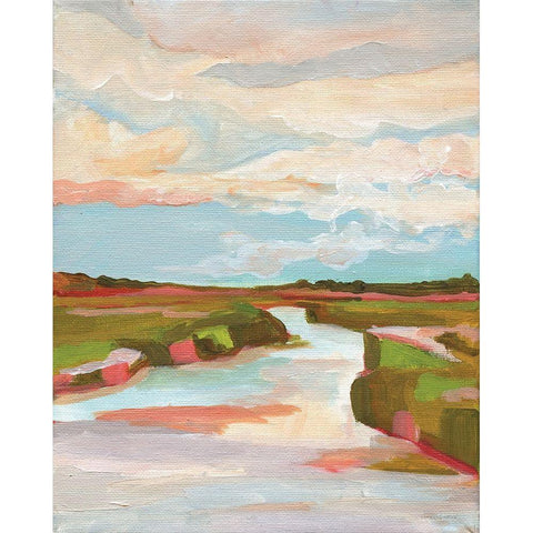 Float White Modern Wood Framed Art Print by Kamdon Kreations