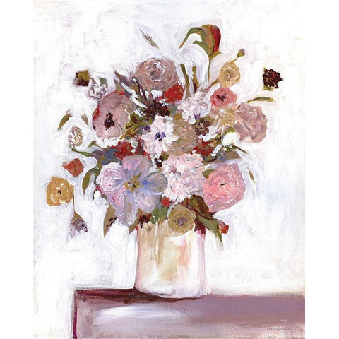 Jubilee White Modern Wood Framed Art Print by Kamdon Kreations
