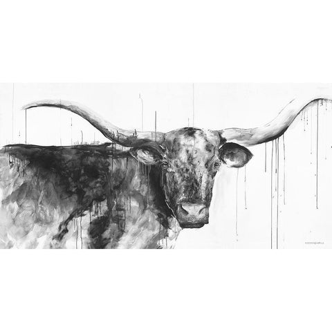 Wyatt Black Modern Wood Framed Art Print by Kamdon Kreations