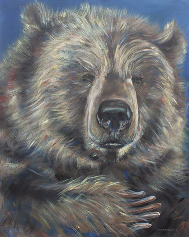 Gentle Giant     White Modern Wood Framed Art Print with Double Matting by Kamdon Kreations