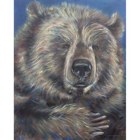 Gentle Giant     White Modern Wood Framed Art Print by Kamdon Kreations