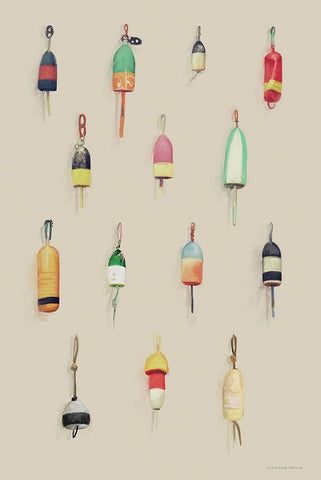 Drift and Anchor White Modern Wood Framed Art Print with Double Matting by Kamdon Kreations