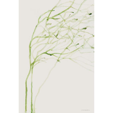 Thistle and Thatch White Modern Wood Framed Art Print by Kamdon Kreations