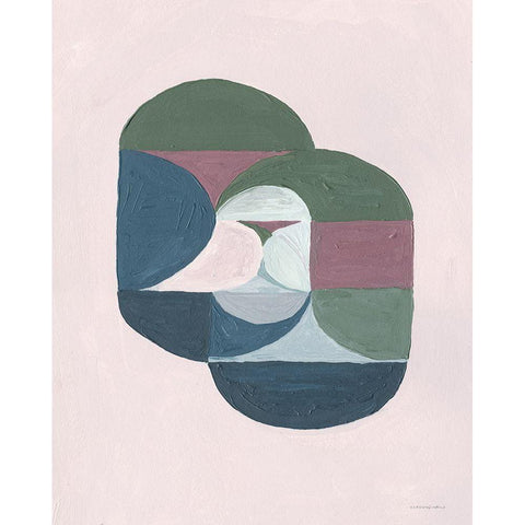 Kin White Modern Wood Framed Art Print by Kamdon Kreations
