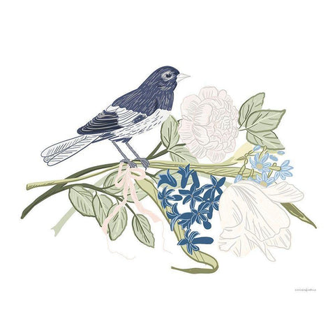 Fresh Bouquet Black Modern Wood Framed Art Print by Kamdon Kreations