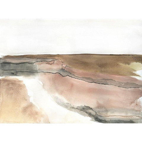 Canyon Black Modern Wood Framed Art Print with Double Matting by Kamdon Kreations
