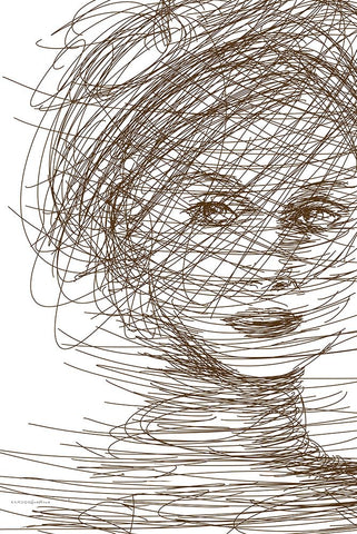 Fascinator Black Modern Wood Framed Art Print by Kamdon Kreations