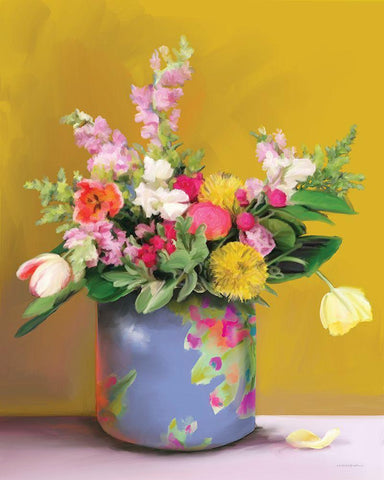 Walking on Sunshine White Modern Wood Framed Art Print with Double Matting by Kamdon Kreations