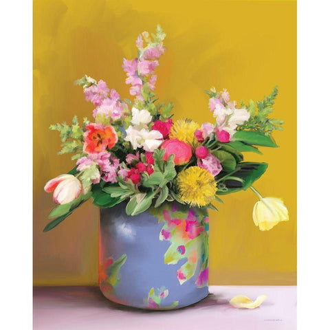 Walking on Sunshine Black Modern Wood Framed Art Print with Double Matting by Kamdon Kreations