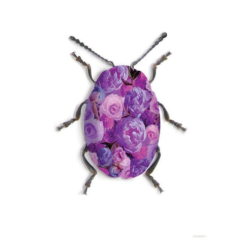 Purple Camo White Modern Wood Framed Art Print by Kamdon Kreations