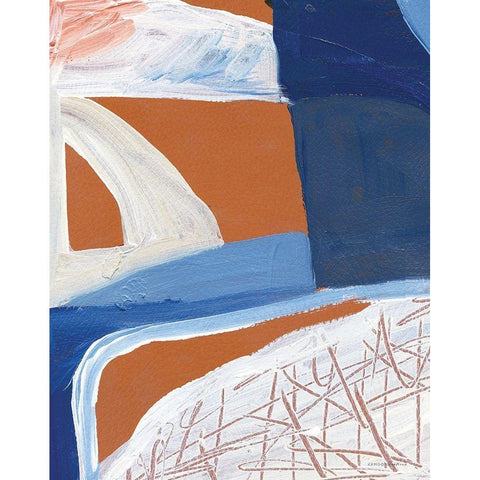 Chutes and Ladders   Black Modern Wood Framed Art Print with Double Matting by Kamdon Kreations