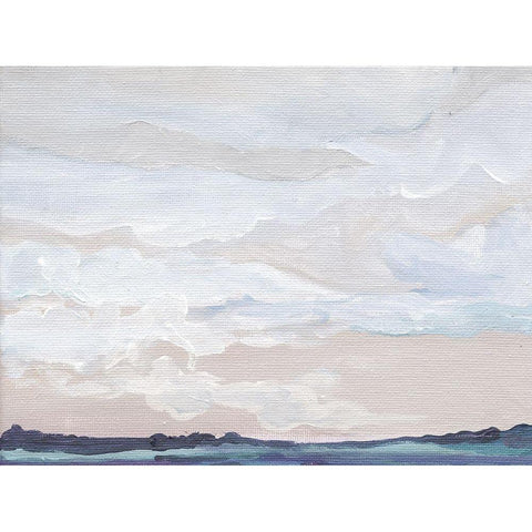 Blueish Feeling    Black Modern Wood Framed Art Print by Kamdon Kreations