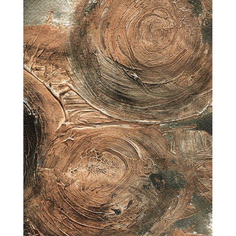 Initials on the Tree Gold Ornate Wood Framed Art Print with Double Matting by Kamdon Kreations