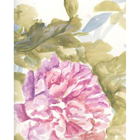 Warm Violet 2 White Modern Wood Framed Art Print by Kamdon Kreations