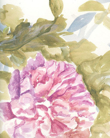 Warm Violet 2 Black Ornate Wood Framed Art Print with Double Matting by Kamdon Kreations