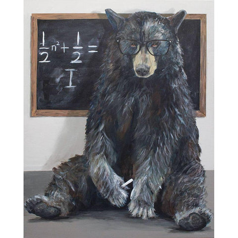 Bearing School Gold Ornate Wood Framed Art Print with Double Matting by Kamdon Kreations