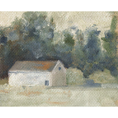 Storing Up Summer White Modern Wood Framed Art Print by Kamdon Kreations