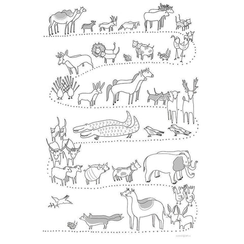 They Came On In Twosies Black Modern Wood Framed Art Print by Kamdon Kreations