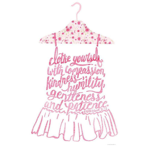 Clothe Yourself Black Modern Wood Framed Art Print with Double Matting by Kamdon Kreations