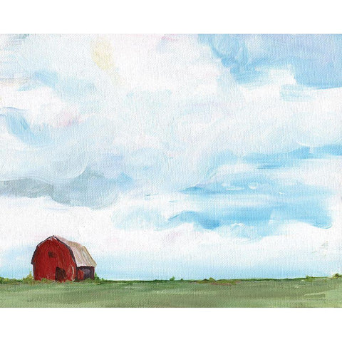 Farming on the Range Gold Ornate Wood Framed Art Print with Double Matting by Kamdon Kreations
