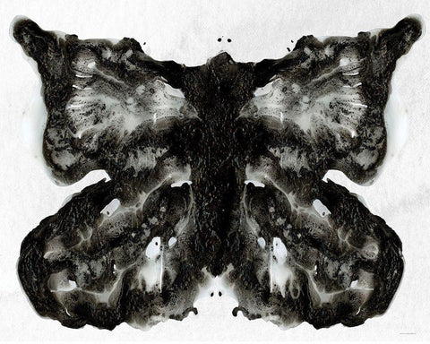 I See a Butterfly White Modern Wood Framed Art Print with Double Matting by Kamdon Kreations