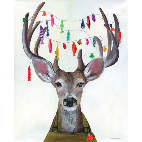 My Dear You Look A-Lure-ing Black Modern Wood Framed Art Print by Kamdon Kreations