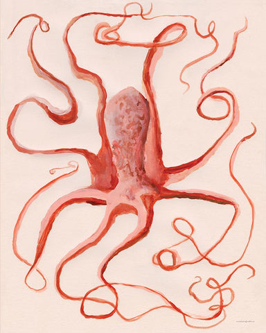 Tangled White Modern Wood Framed Art Print with Double Matting by Kamdon Kreations