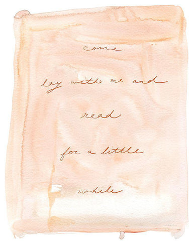 Come Lay with Me White Modern Wood Framed Art Print with Double Matting by Kamdon Kreations