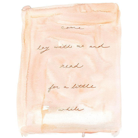 Come Lay with Me White Modern Wood Framed Art Print by Kamdon Kreations