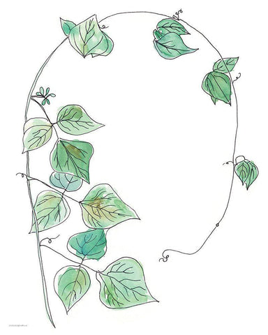 Curly Q Black Ornate Wood Framed Art Print with Double Matting by Kamdon Kreations