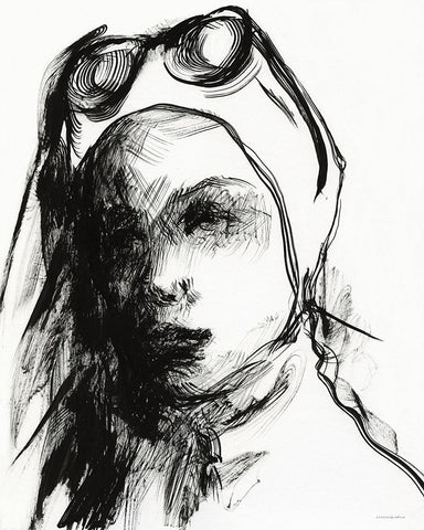 Convertible Drive Black Modern Wood Framed Art Print by Kamdon Kreations