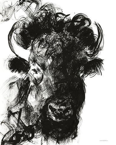 Harrison White Modern Wood Framed Art Print with Double Matting by Kamdon Kreations